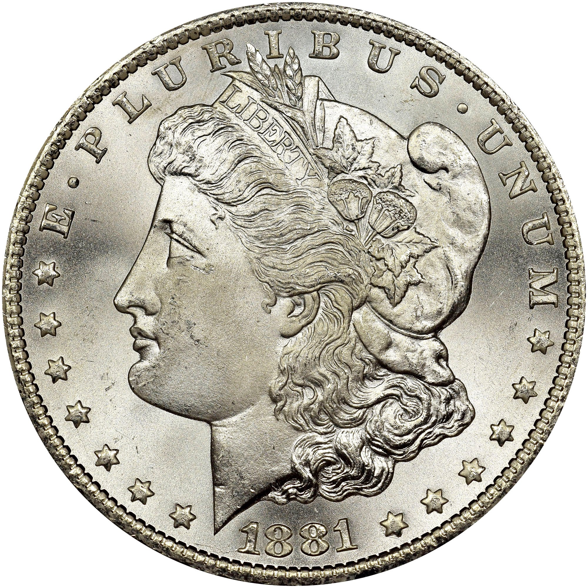 US Silver Morgan Dollar 1881-CC